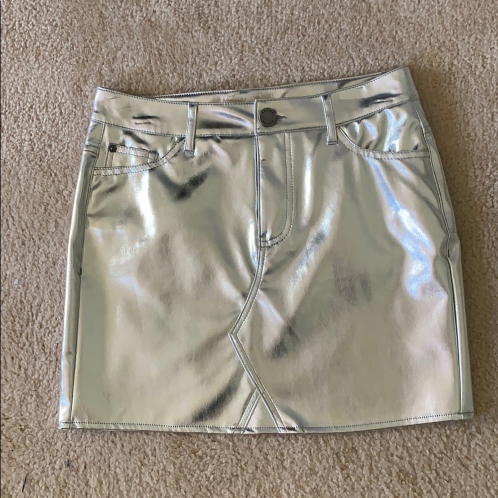 Platinum sliver skirt